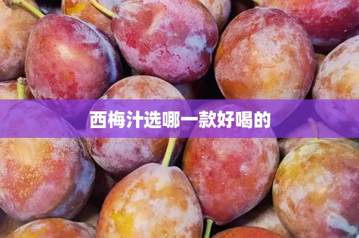 西梅汁选哪一款好喝的