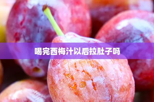 喝完西梅汁以后拉肚子吗
