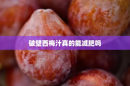 破壁西梅汁真的能减肥吗