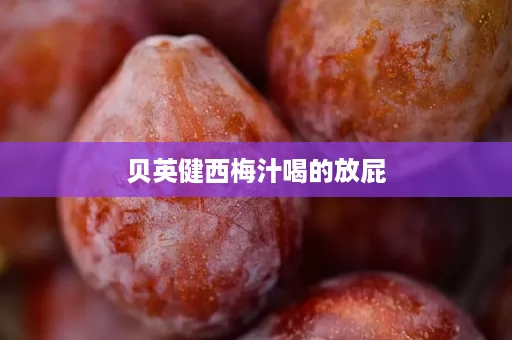 贝英健西梅汁喝的放屁