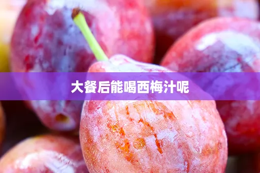 大餐后能喝西梅汁呢 大餐后能喝西梅汁呢