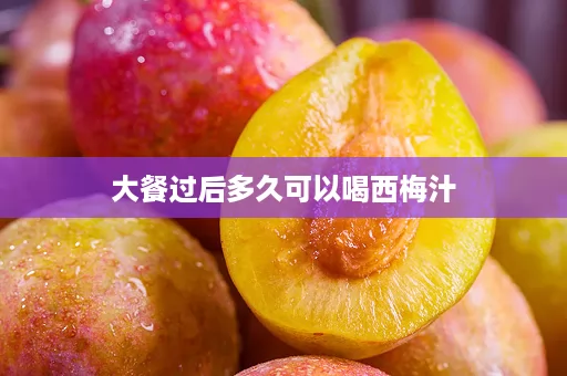 大餐过后多久可以喝西梅汁
