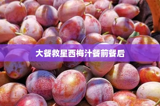 大餐救星西梅汁餐前餐后