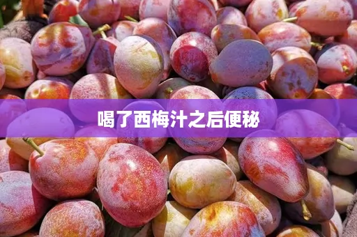 喝了西梅汁之后便秘