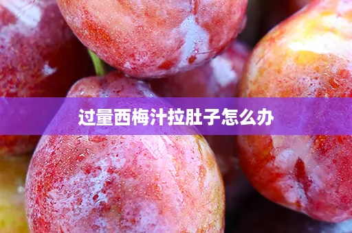 过量西梅汁拉肚子怎么办