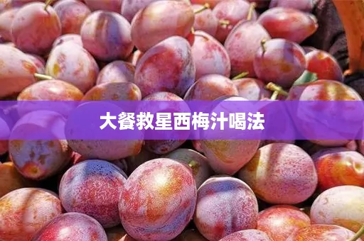 大餐救星西梅汁喝法