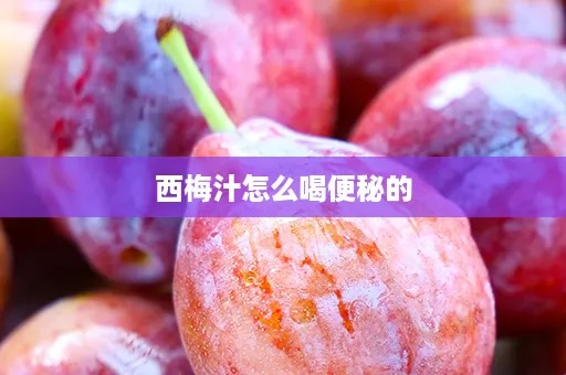 西梅汁怎么喝便秘的