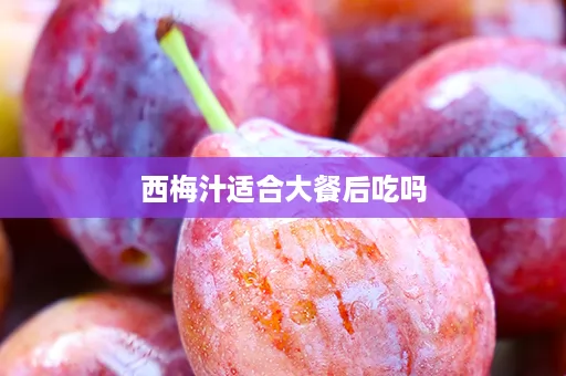 西梅汁适合大餐后吃吗