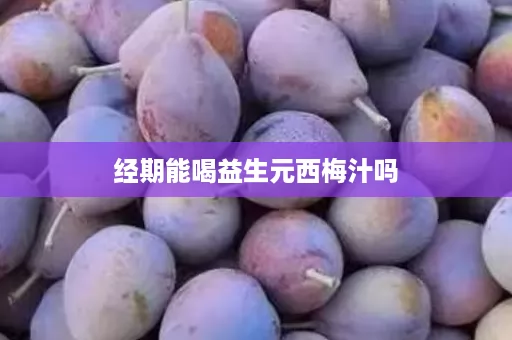 经期能喝益生元西梅汁吗