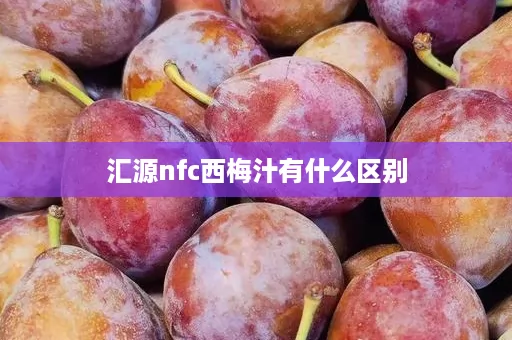 汇源nfc西梅汁有什么区别