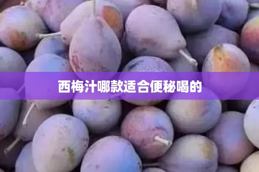 西梅汁哪款适合便秘喝的