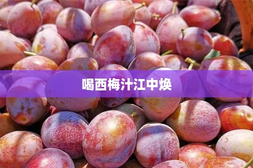 喝西梅汁江中焕