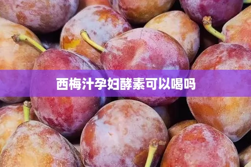 西梅汁孕妇酵素可以喝吗