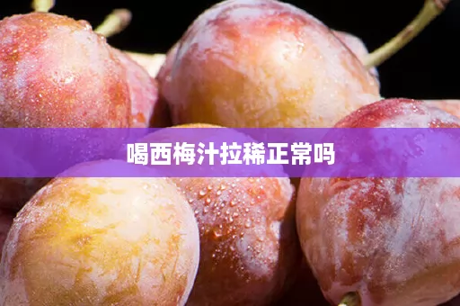 喝西梅汁拉稀正常吗