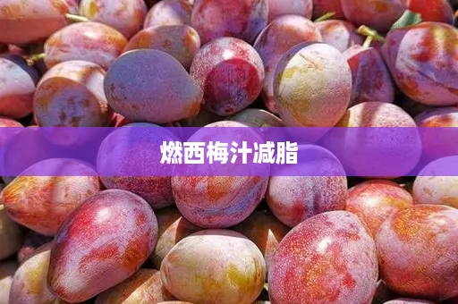 燃西梅汁减脂