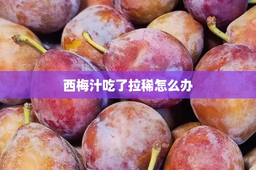 西梅汁吃了拉稀怎么办