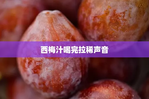 西梅汁喝完拉稀声音