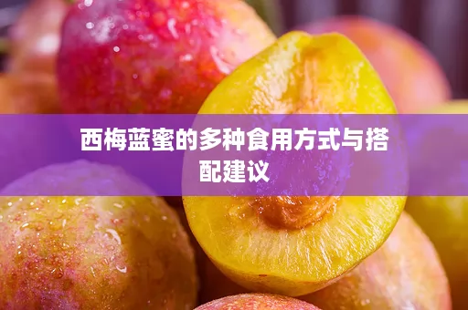 西梅蓝蜜的多种食用方式与搭配建议