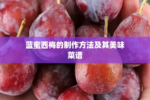 蓝蜜西梅的制作方法及其美味菜谱