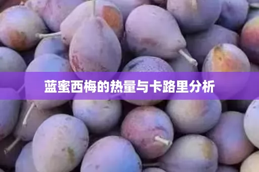 蓝蜜西梅的热量与卡路里分析