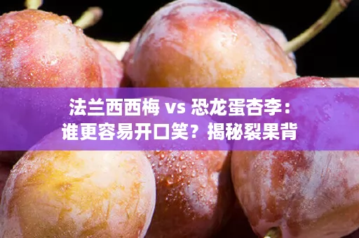 法兰西西梅 vs 恐龙蛋杏李：谁更容易开口笑？揭秘裂果背后的科学
